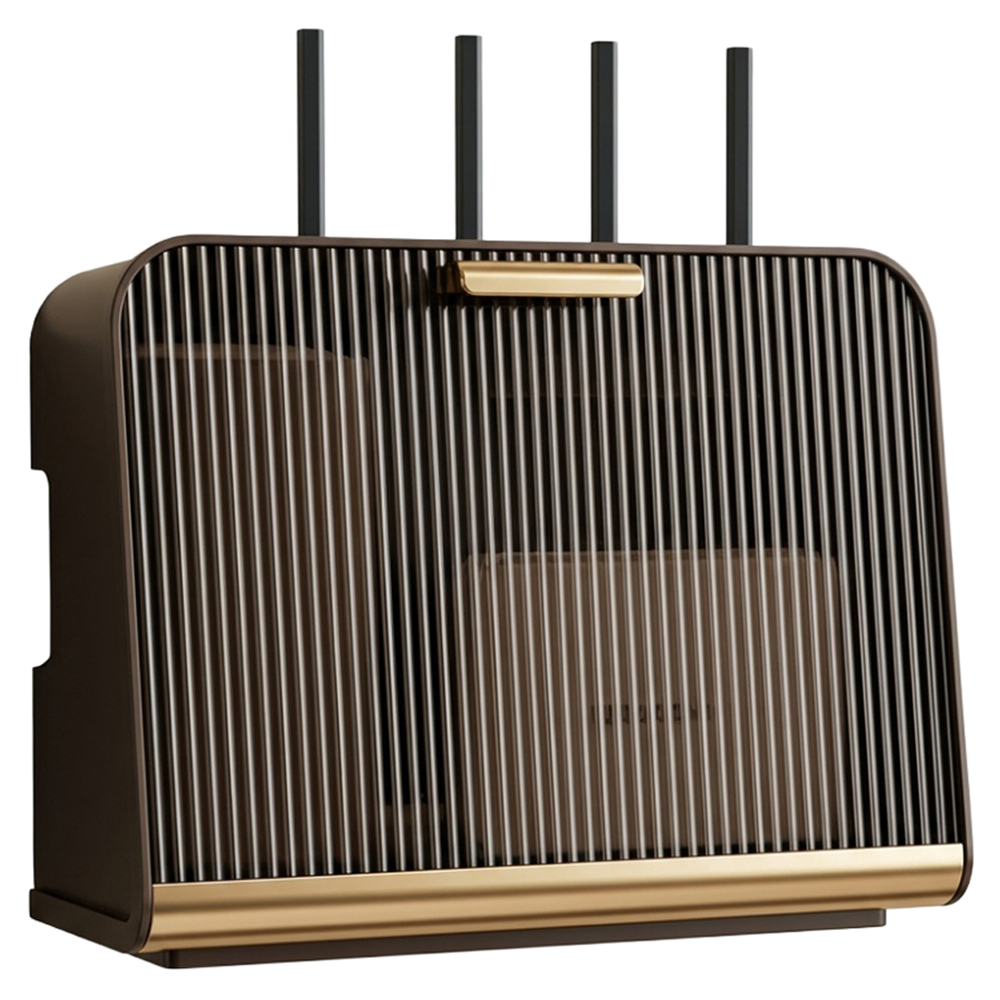 앞날창창 벽걸이 셋톱박스 정리함 L 30 x 12 x 22 cm, 브라운, 1개 19,850원