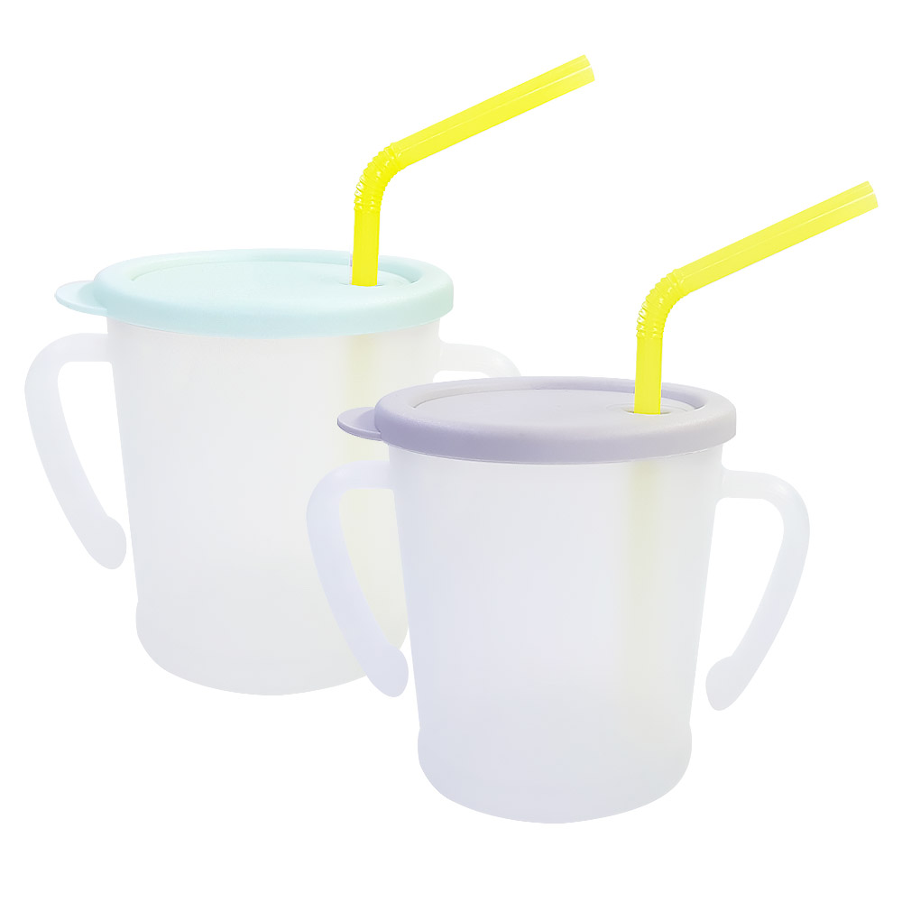 아가프라 유아용 뉴 매직 빨대컵, 300ml, 2개, 민트 + 그레이 20,430원