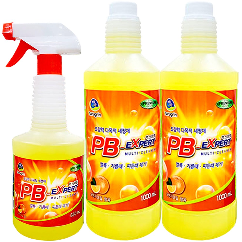 프리미엄 PB 엑스퍼트 다목적세정제 본품650ml+리필1000mlx2개 8,900원
