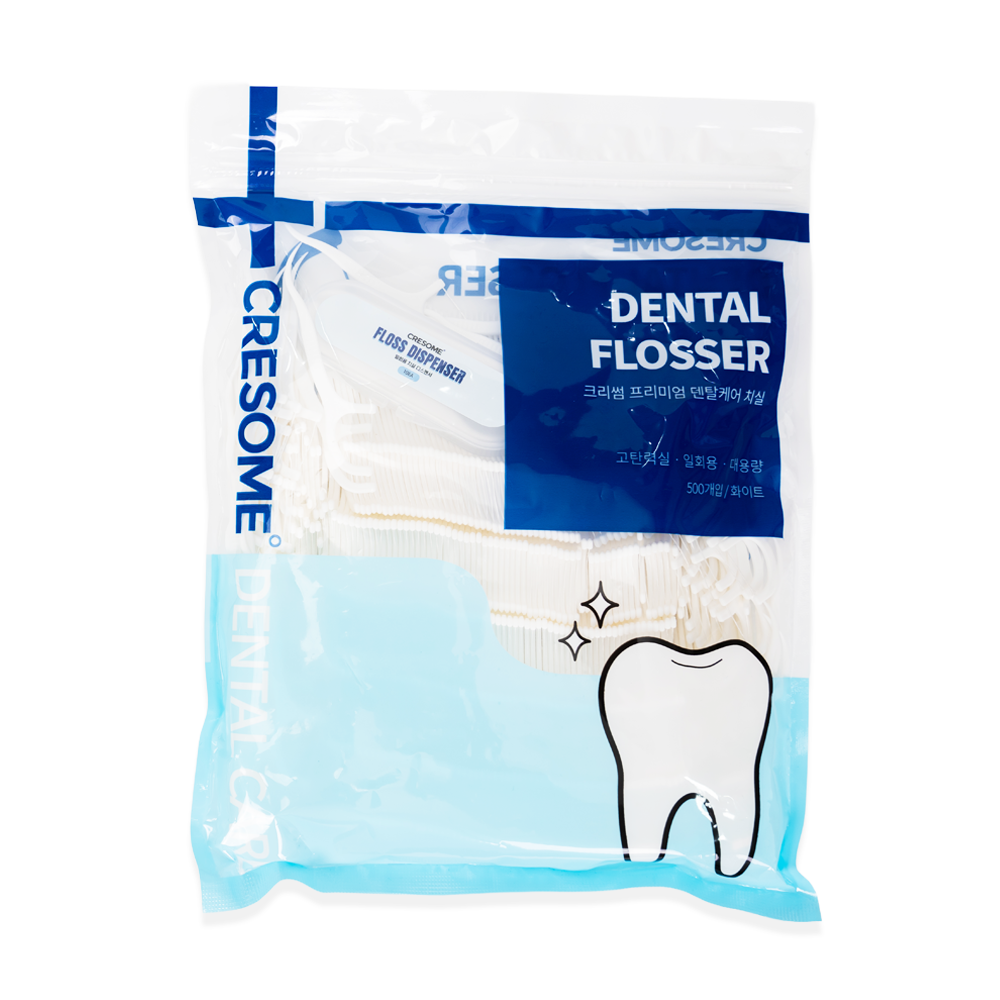 크리썸 치실 휴대용 대용량 일회용 튼튼한 400d 치실 5,740원