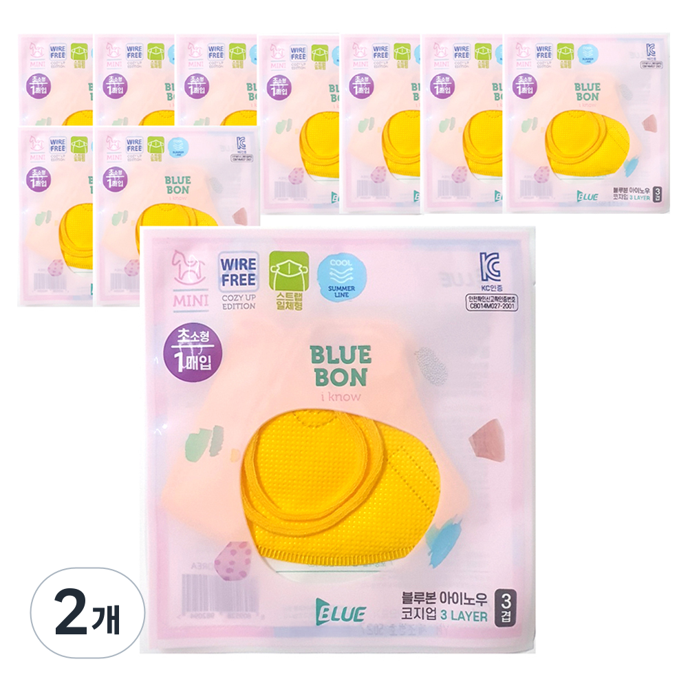 블루본 아이노우 미니 썸머라인 컬러 마스크 초소형 10,500원