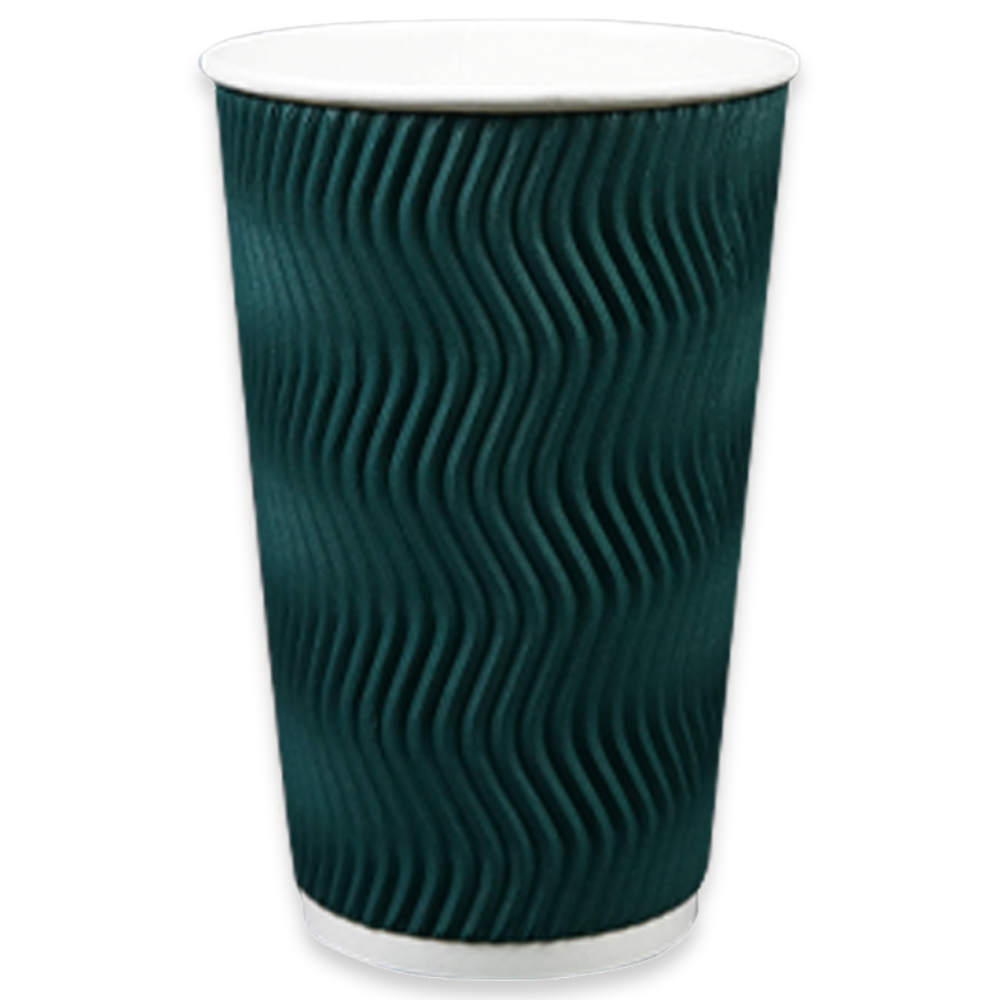 TYP 럭셔리 3중 단열종이컵 웨이브 그린 16온스 510ml, 1세트, 500개입 48,400원