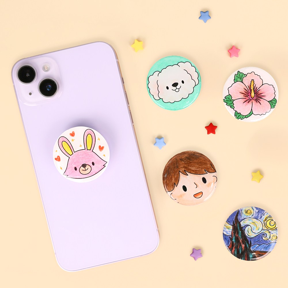 오늘놀이 나만의 컬러링 스마트톡 만들기 2세트 DIY 컬러링 키트 도안 4종 택1 KC인증, 1개 1,800원