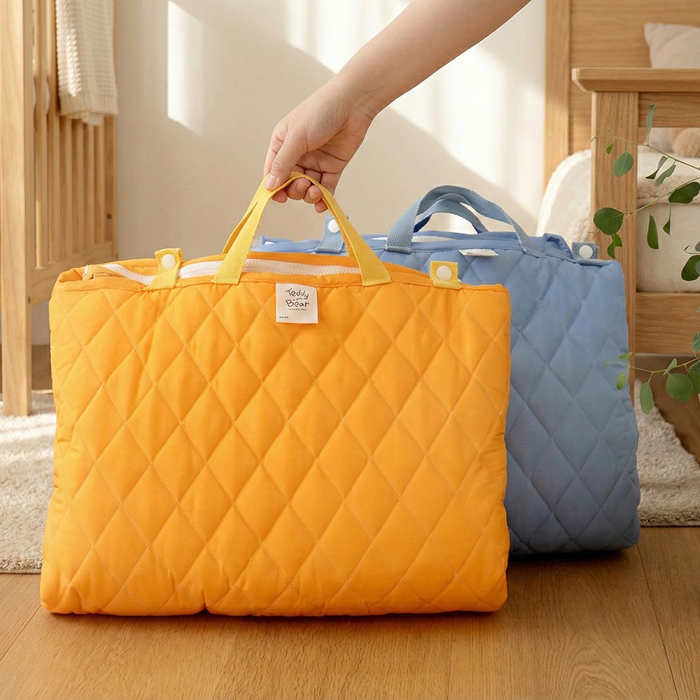 [보관가방증정] 정품 테디베어 사계절 일체형 낮잠이불세트(탈부착가능), 스카이 블루 39,000원