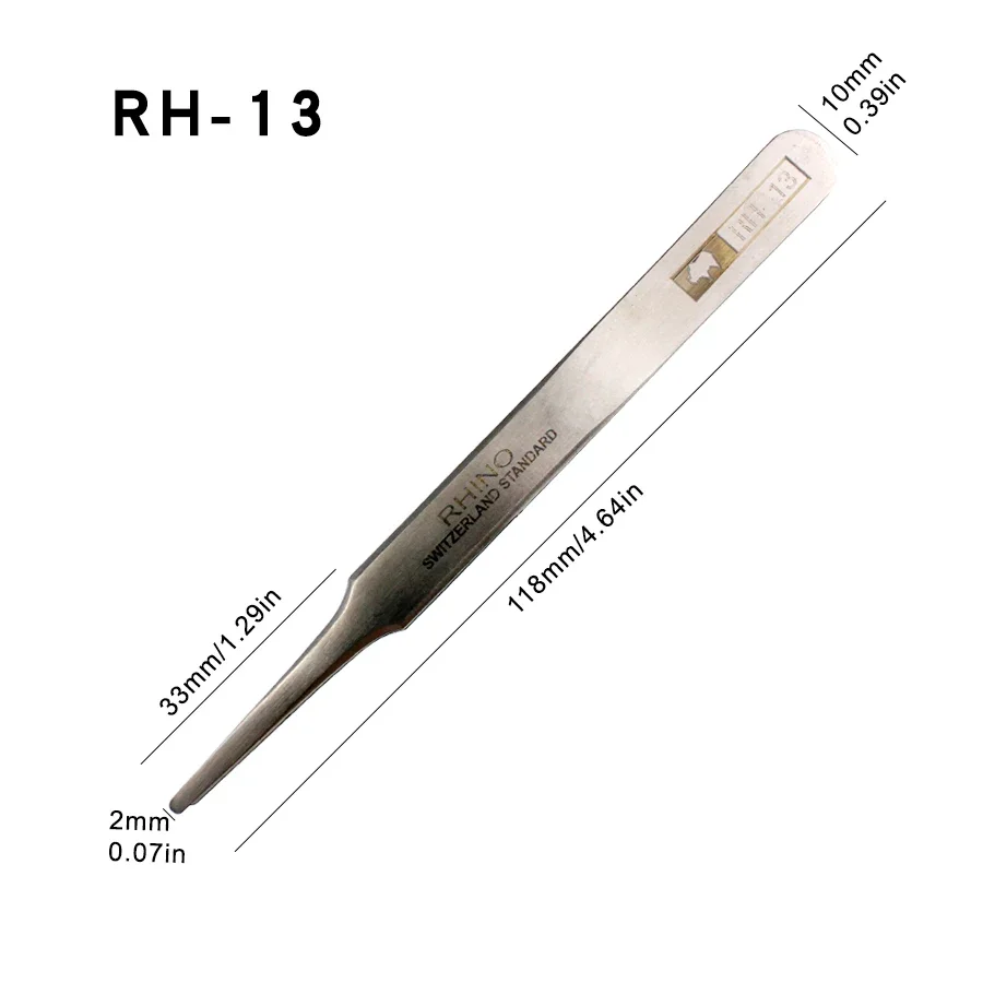 일본 RHINO RH 시리즈 핀셋 작은 물체를 들고 있는 시계 또는 휴대폰 수리용 고정밀 슈퍼 하드 샤프 11,200원