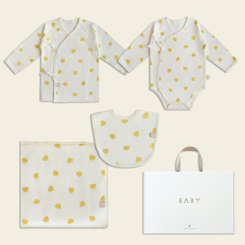 베이비앤아이 사계절 배냇저고리 + 슈트 + 속싸개 + 턱받이 선물 세트 51,490원