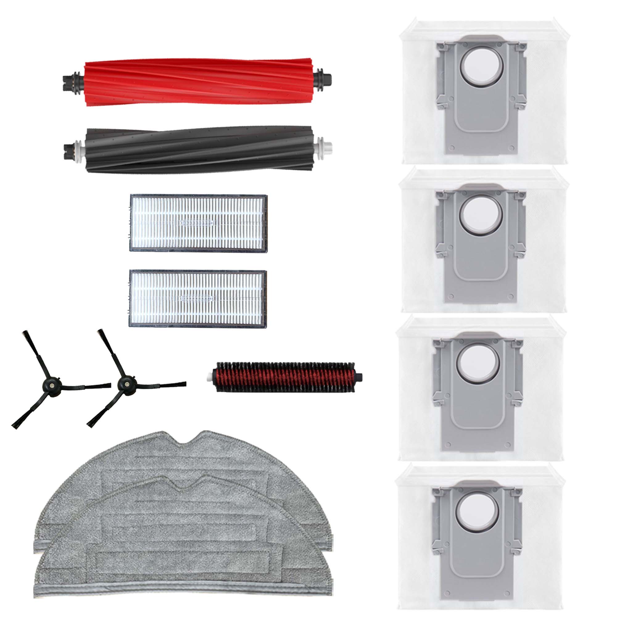 [호환] 로보락 S8 Pro ULTRA 소모품 먼지 필터 메인브러쉬 물걸레 리필 세척브러쉬 사이드브러쉬 먼지봉투 6종 풀 세트, 12개입, 1세트 22,800원