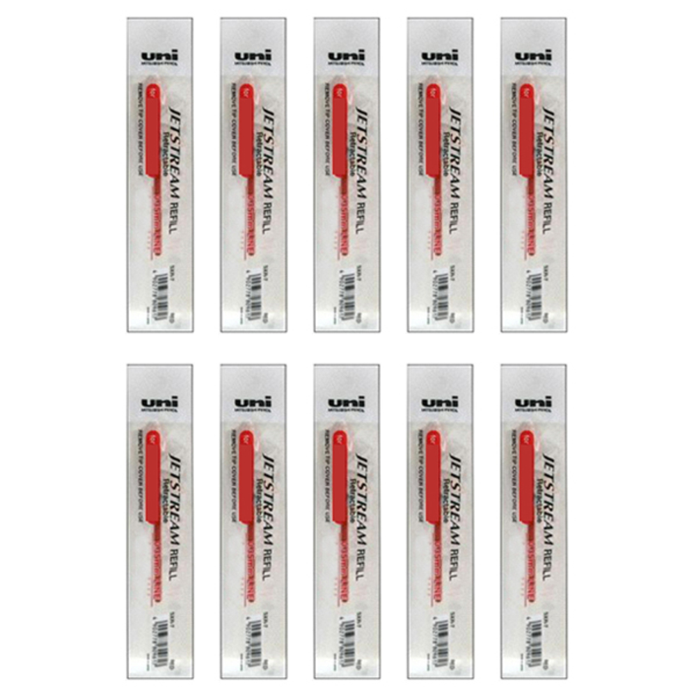 미쯔비시 제트스트림 SXN-150 전용 SXR-5 리필심 0.5mm, 레드, 10개 8,000원