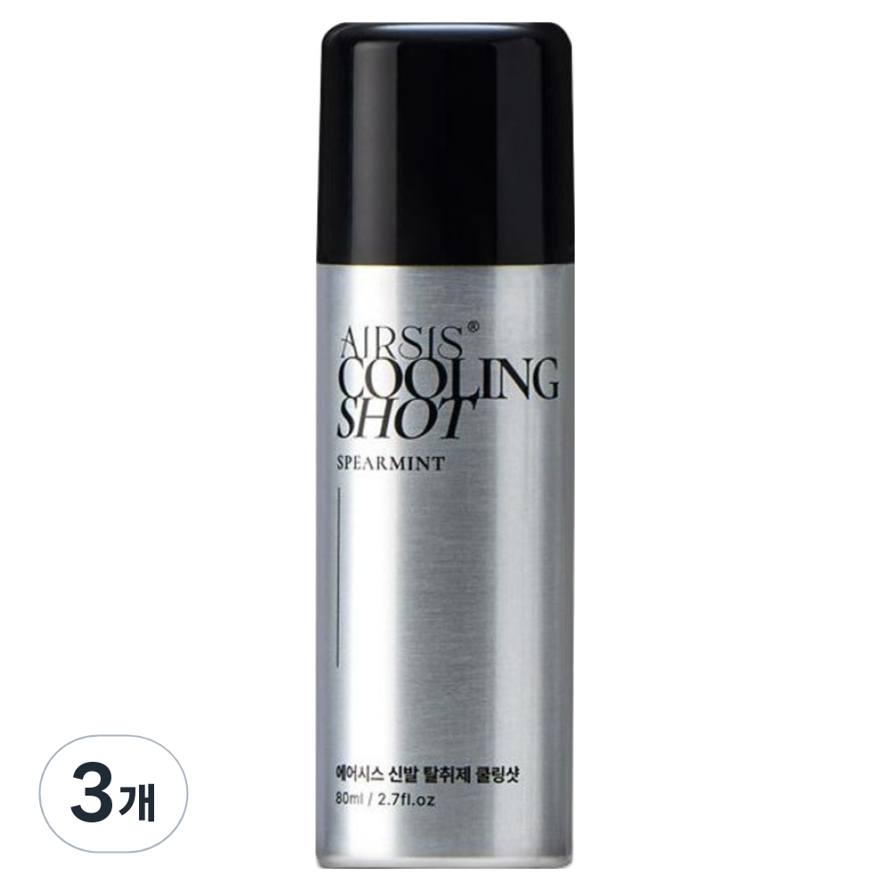 에어시스 휴대용 신발 탈취제 본품 피톤치드향, 80ml, 3개, 현재가 12,900원