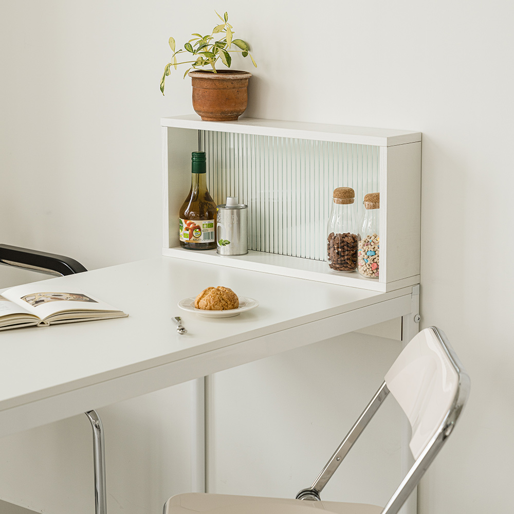 우드레이 밀키 주방 아일랜드 유리 파티션 600 38,400원