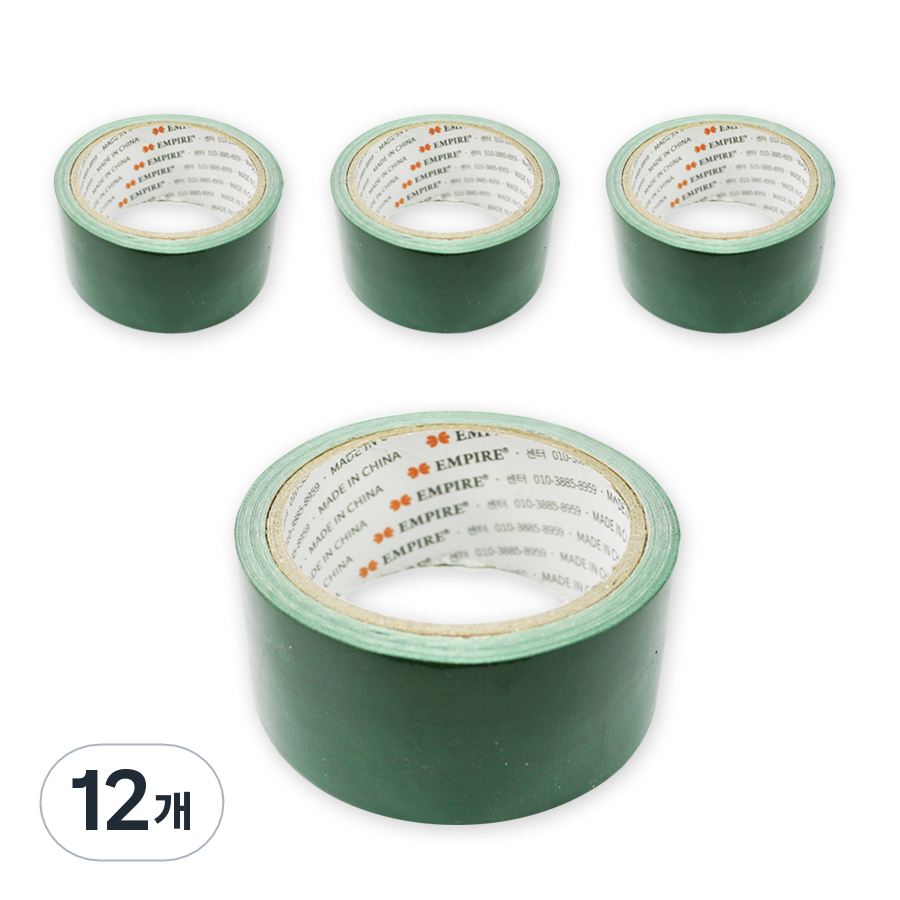 엠파이어 고급형 컬러 면테이프 48mm x 10m 녹색 17,100원