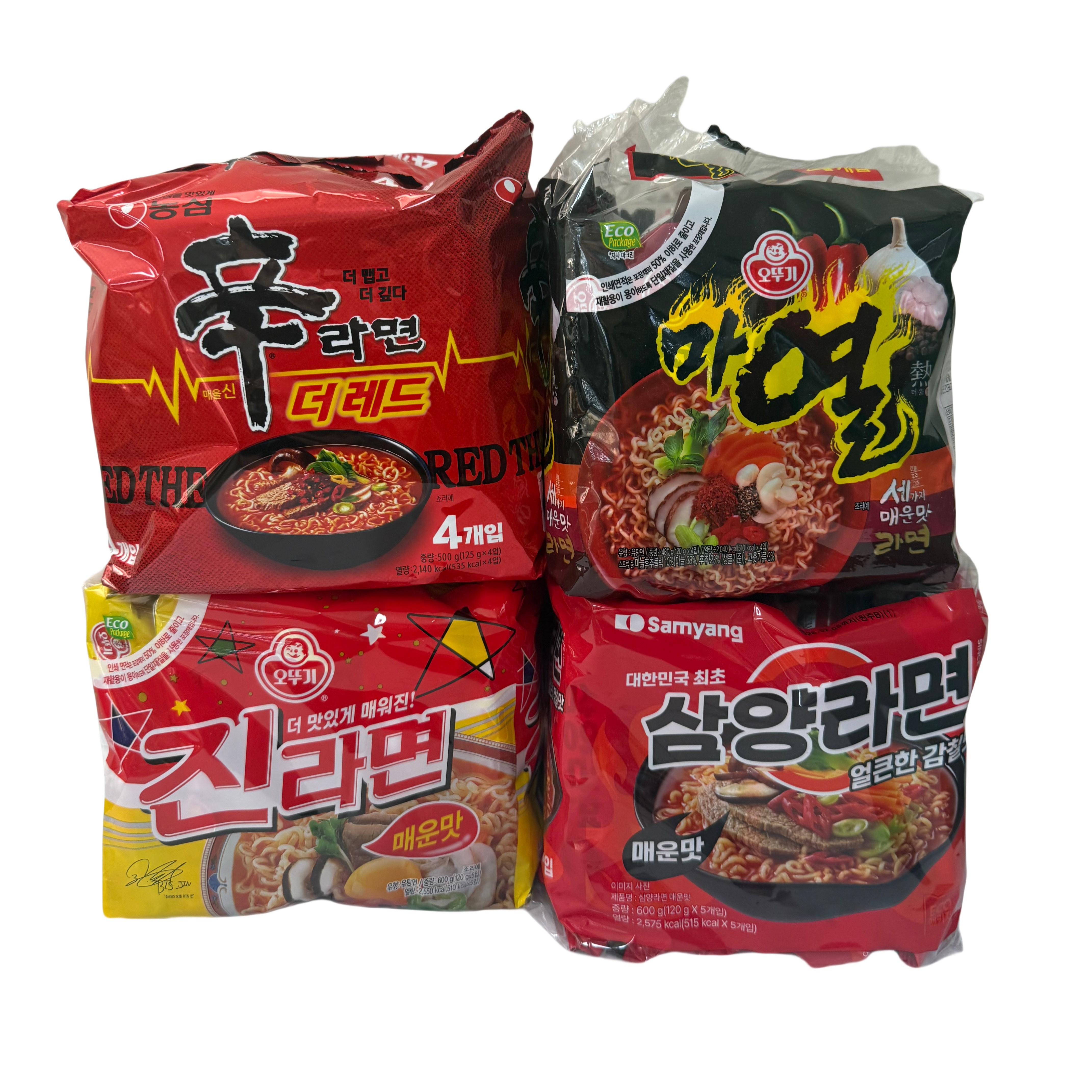 (장우)인기라면!! 신라면더레드4입+마열4입+매운진라면5입+삼양라면매운맛5입 41,900원