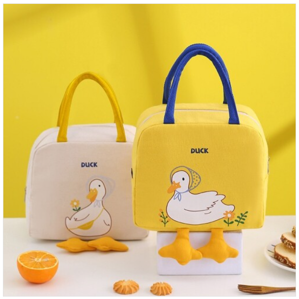 오리 도시락 가방 보냉백 런치백 , 노란색 4,480원