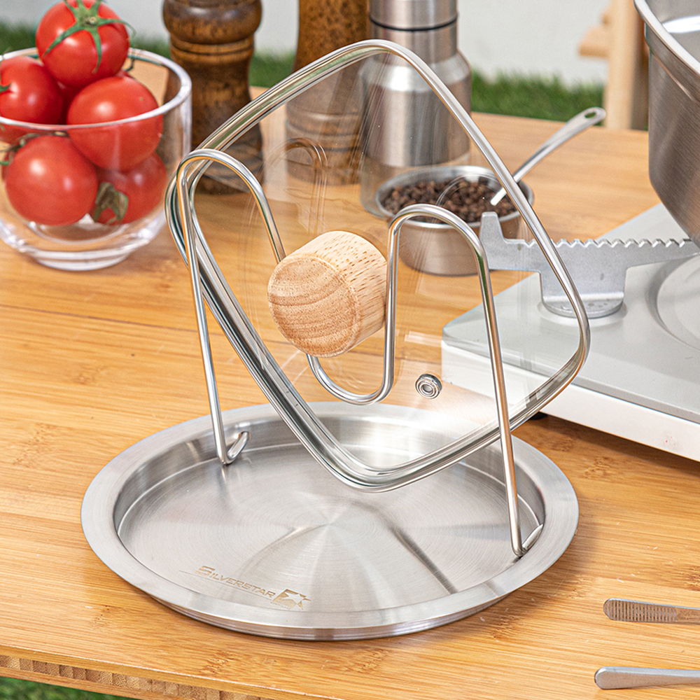 SILVERSTAR 올스텐304 냄비뚜껑 조리도구 거치대, 단일색상, 1개 14,600원