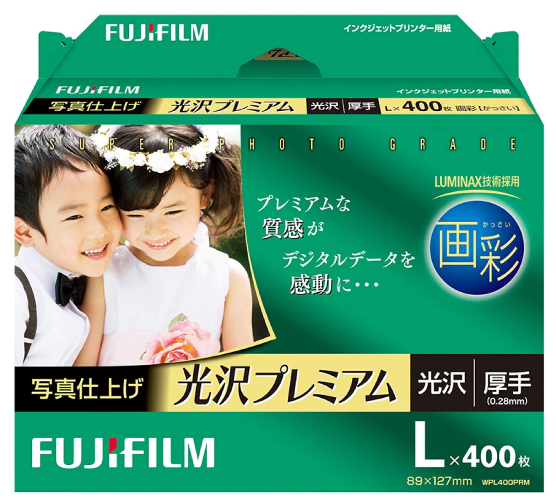 FUJIFILM 사진 용지 화채 광택 두꺼운 L 400장 WPL400PRM 109,290원