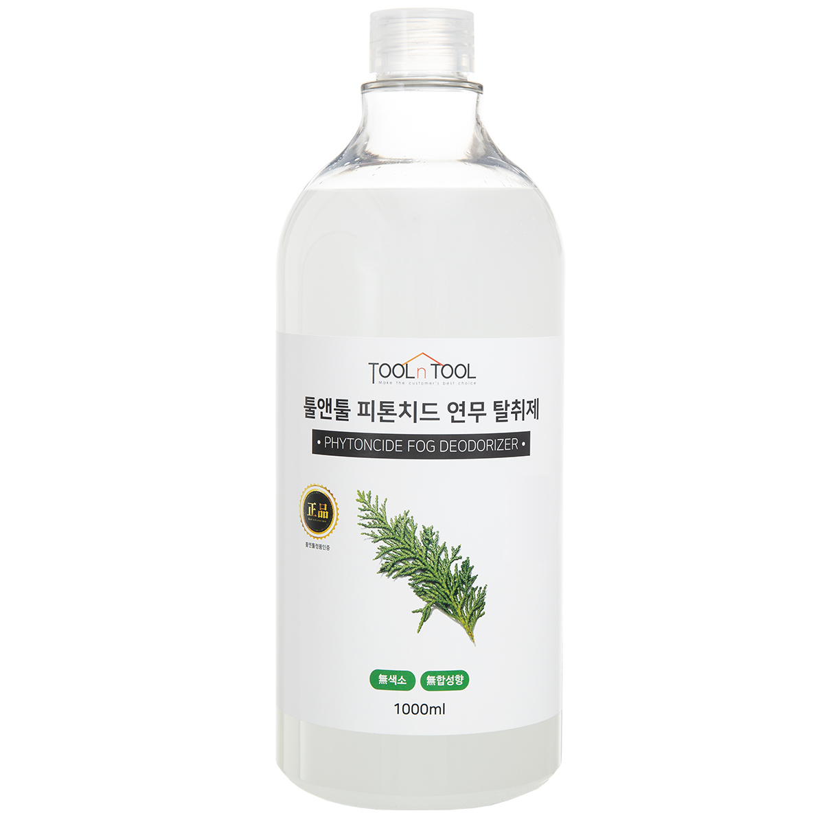툴앤툴 피톤치드액 연무액 탈취제 500ml(3+1행사) 화장실냄새제거 피톤치드 연무기 용액, 1L, 1개 36,000원