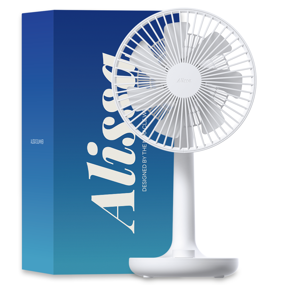 알리사 100단 프리미엄 무선 무소음 USB 탁상용 선풍기, ATF01, 단일 색상 29,940원