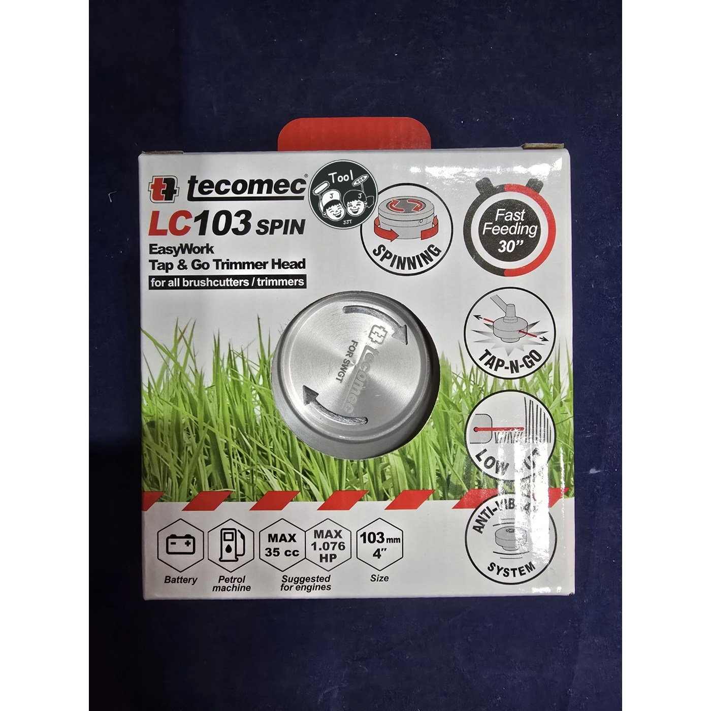 테코맥 이지워크 LC103 스핀 나이론줄 커터 줄날 예초기 바닥 대고 작업 25,000원