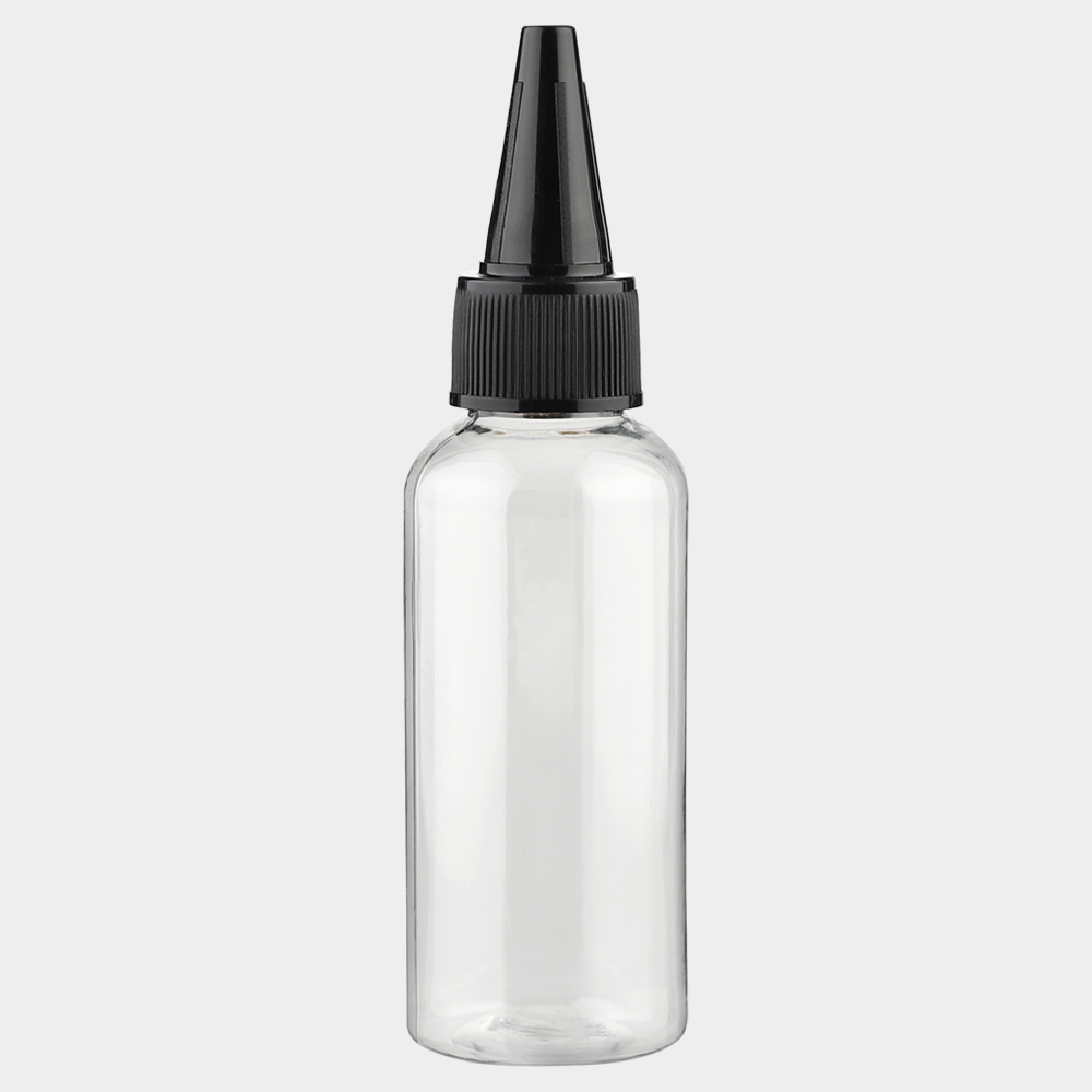 블랙 뾰족캡 투명 용기 50ml 50개 플라스틱 화장품용기 공병 소분병 여행 12,000원