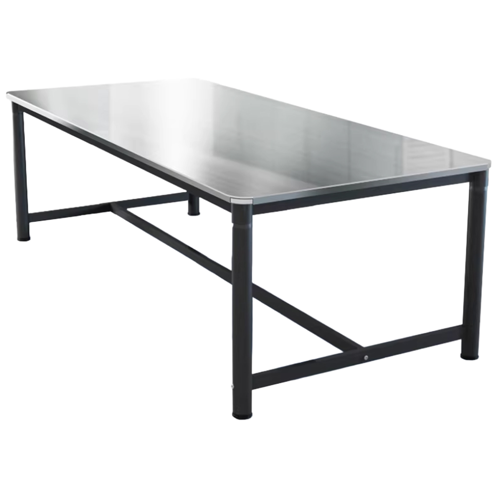 우브로 스테인리스 작업대 작업테이블 대형 작업용 철제 창고 업소용 테이블 2400 2000 1800, 1개 204,000원