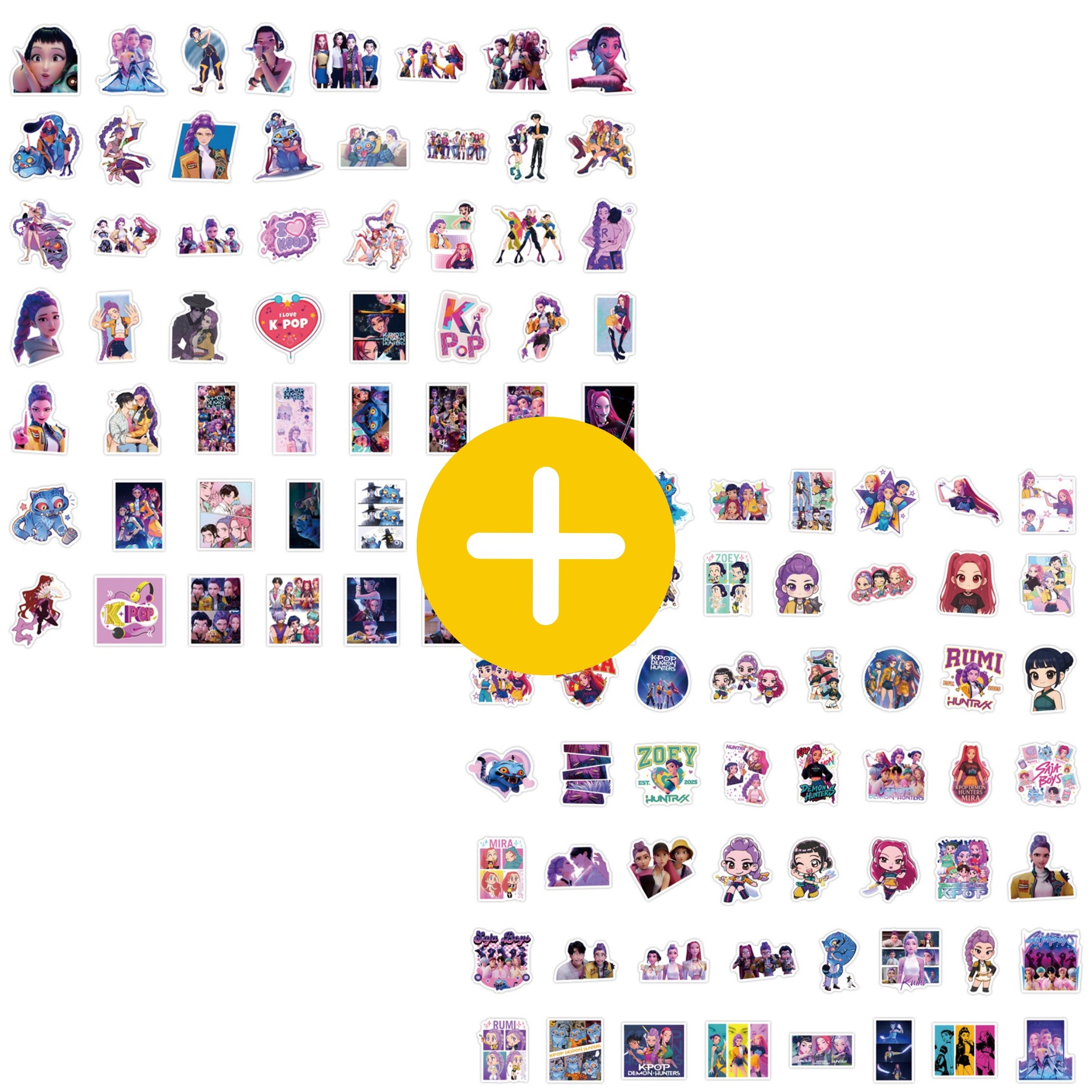 케이팝 데몬 헌터스 스티커 55장 사자보이즈 헌트릭스, 1세트 5,000원