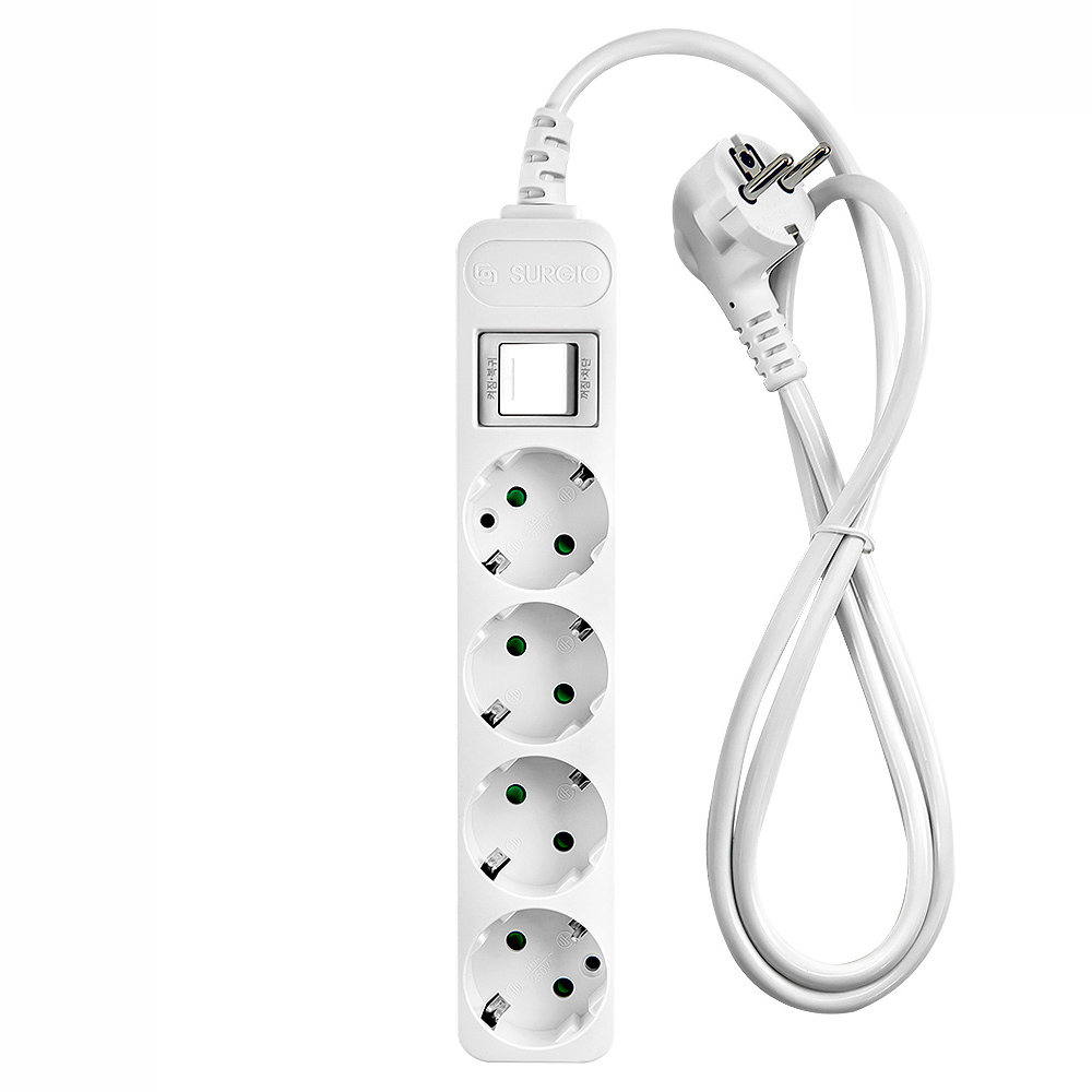 대현 모노케어 멀티탭 4구 접지 화이트 1.5m 3m 5m 10m 10A 1800w 전기연장선 전선형 232,000원