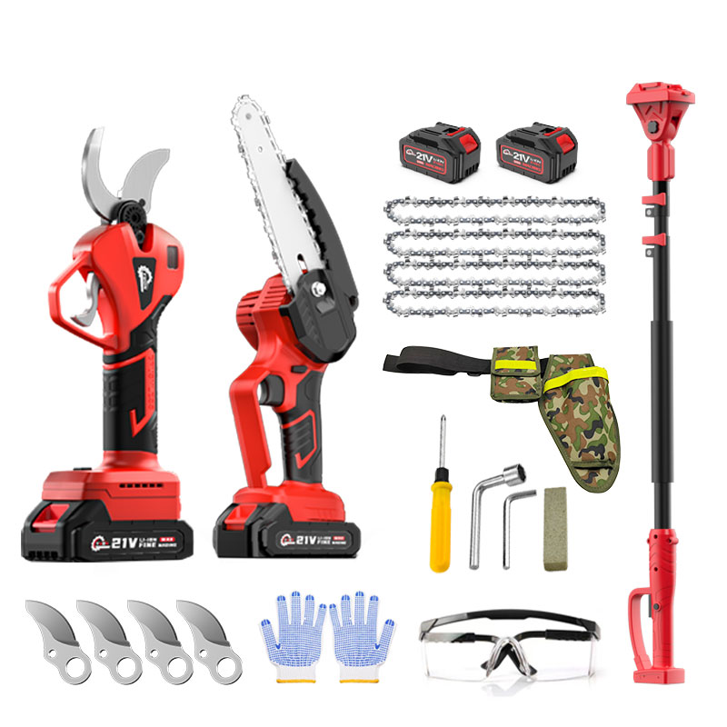 YUON 독일기술 무선 21V전동 전지가위 15.24cm 브러시리스 충전식 전기톱 장대톱 풀세트 톡톡365+4.0AH배터리2개+2.5m연장장대+고글+전용가방, 1세트 279,800원