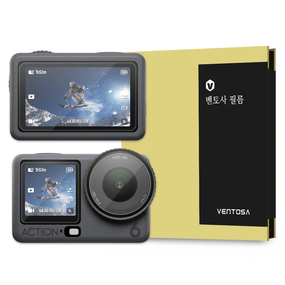 벤토사 DJI 오즈모 액션6 강화유리 액정보호필름 3종 세트, 1세트, VTS-F-DO-AC 10,900원