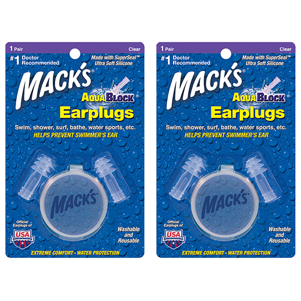 Macks 아쿠아블록 실리콘 수영 귀마개 투명색 2p 7,140원