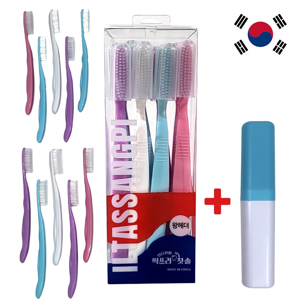 대왕칫솔 국산 부드러운 2중미세모 와이드 큰헤드 긴 대형칫솔 싹쓰리칫솔, 1개, 10개입 14,900원