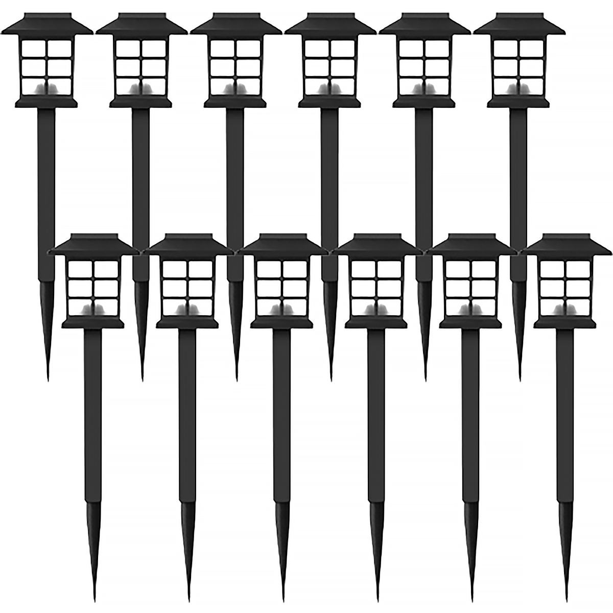 일상애착 태양광정원등 미니격자 야외 캠핑조명 가로등 12개입, 백색 26,990원