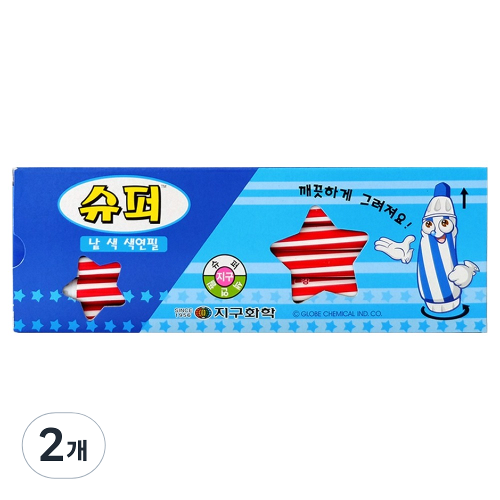 지구화학 슈퍼 색연필 낱색 빨강 12p 5,700원