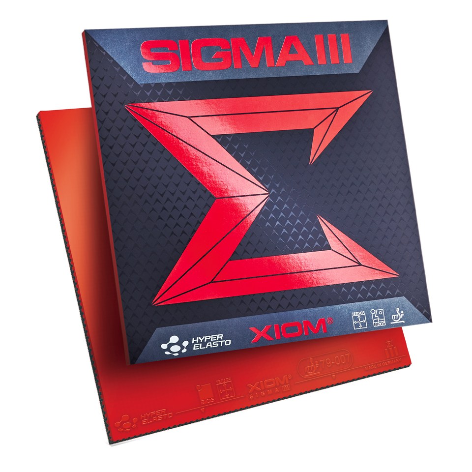 엑시옴(XIOM) 공식 본사 직영 탁구 러버 시그마 3, 적색, 1개 33,000원