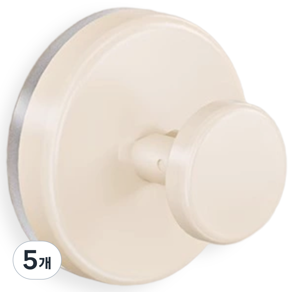 내집클로버 흡착식 다용도 착붙 걸이, 5개, 아이보리 22,590원