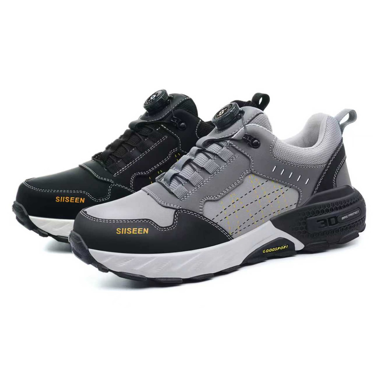 SIISEEN 남성 사계절 안전화 미끄럼 방지 밑창 가볍고 편안한 작업화S-459 32,880원