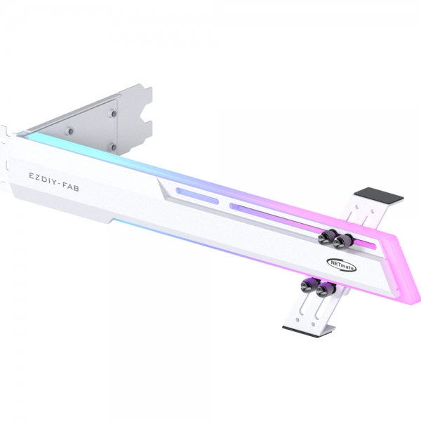 NETmate NM-HPI3411 ARGB 알루미늄 그래픽카드 지지대 화이트 간격조절 높이조절 슬라이드브라켓 44,200원