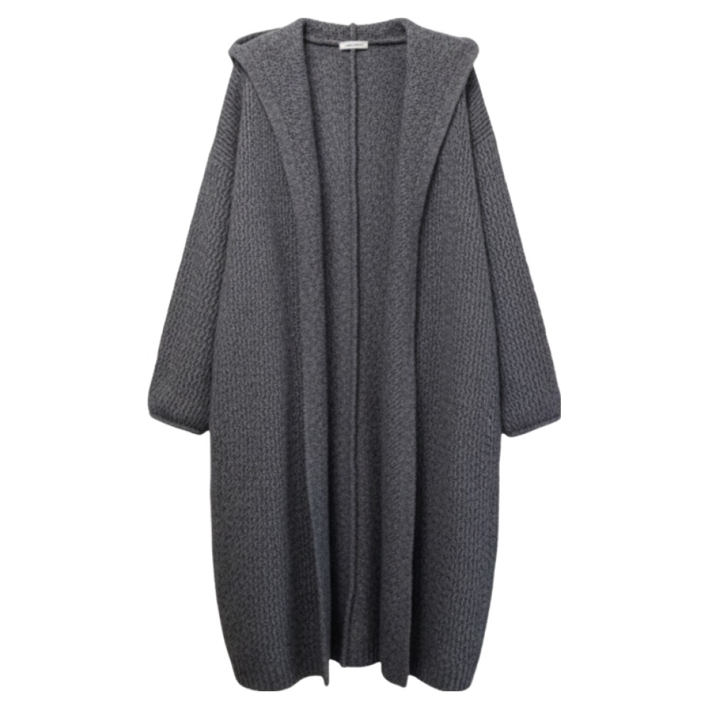 비아이와이 여성 가을 겨울 고급감 후드 하프 니트 가디건 HQ17 29,520원