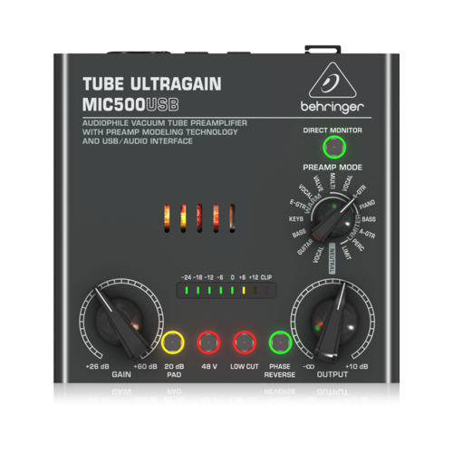 베링거 TUBE ULTRAGAIN MIC500USB 마이크 프리앰프 163,000원