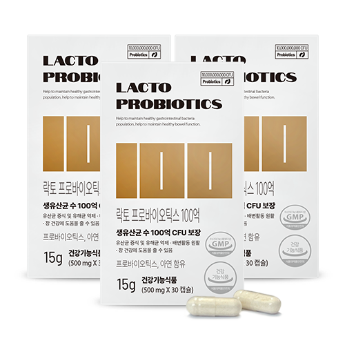 락토 프로바이오틱스 100억 30캡슐 / 유통기한 26.7.5, 3개 38,900원