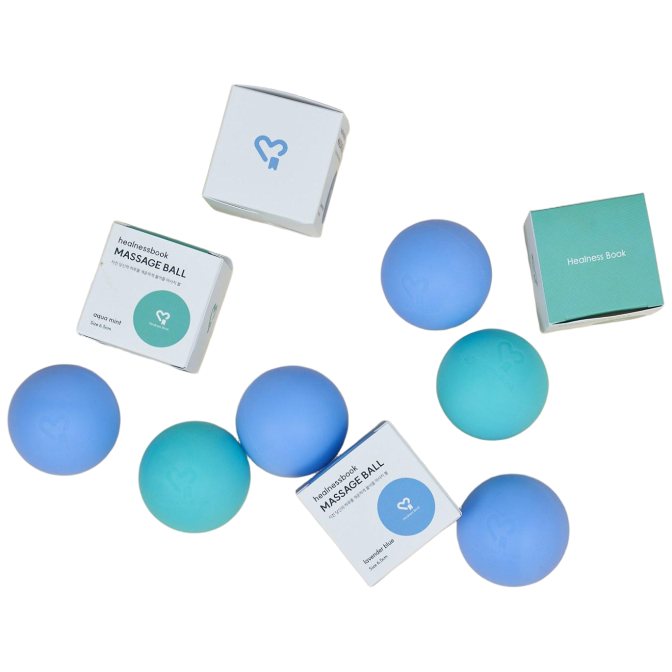 힐니스북 실리콘 마사지볼 HEALNESS BOOK, 1개, 아쿠아 민트 12,000원