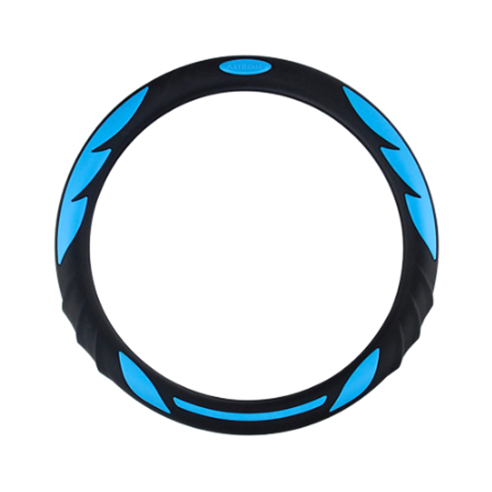 GTG 아트로마 자동차 원형 D컷 핸들커버 버젼 파이어윙 431, 블랙블루 49,000원