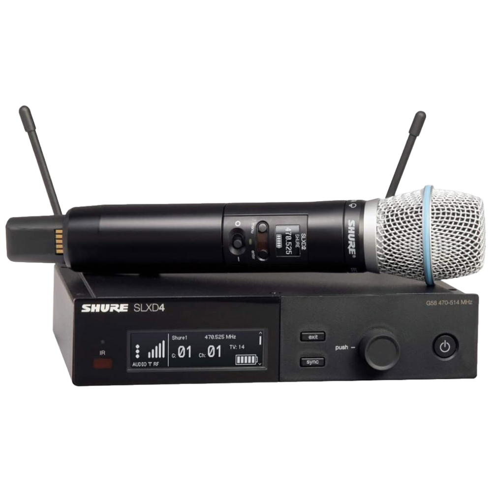 슈어 SLXD24 B87C / SHURE 무선핸드마이크 / 단일지향성 콘덴서 무선 핸드 송신기 세트 / SLXD24B87C / 디지털 무선 마이크 송수신기 / 무선핸드 마이크 송신 2,054,560원