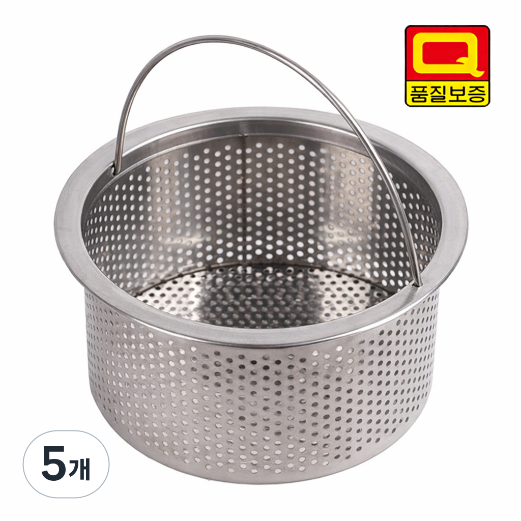헬퍼샵 스테인리스 싱크대 배수구 손잡이 거름망 13.5cm, 5개, 1개입 28,720원