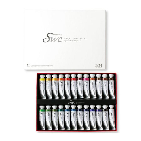 신한 최고급 수채화물감 SWC 15ml 24색 세트 84,400원