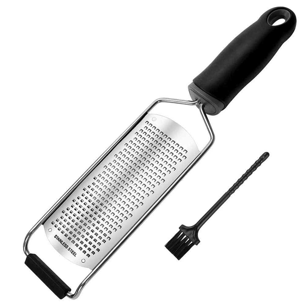 토비메모리 치즈 그라인더 제스터 와이드형, 블랙 + 실버, 1개 12,100원