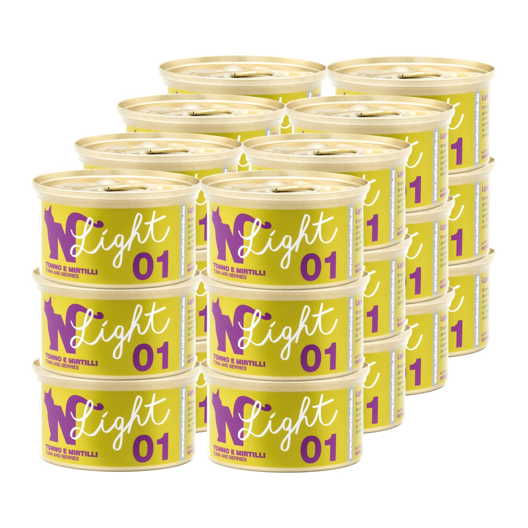 내추럴코드 이탈리아 고양이캔 16가지 맛, 24개, 70g, 라이트 01 참치와 베리 64,800원