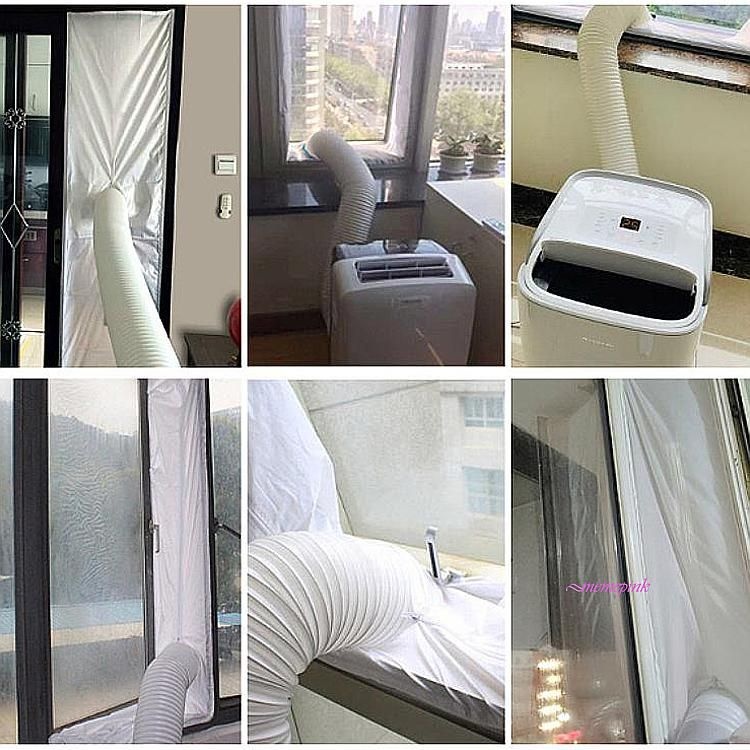 에어컨배기호스칸막이 통풍 창문 창문칸 자바라 배관 샷시 가림막 샤시 보조 이동식def647 72,300원