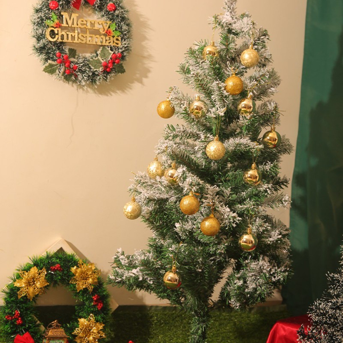 크리스마스 트리 장식볼 크리스마스 장식볼 트리 장식 크리스마스 트리 장식볼 오너먼트 세트 KMSDGQ16P-13, 1세트, 16P 9,900원