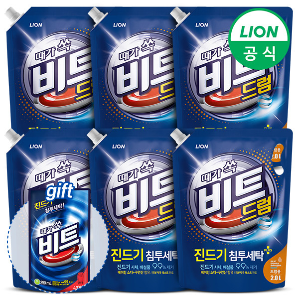 [비트] 액체세제2L 파우치 6개 (드럼용) /세탁세제/액체세제 25,550원