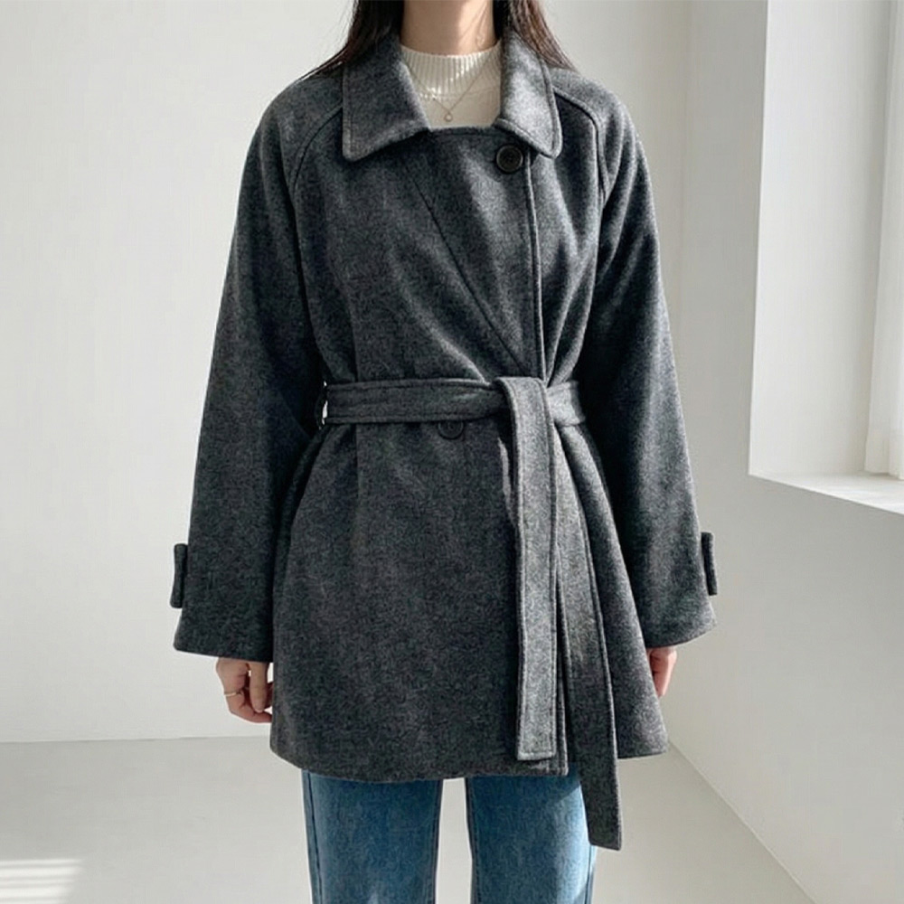 빅사이즈 여성 겨울 라글란 모직코트 J147-2 시무프 34,900원